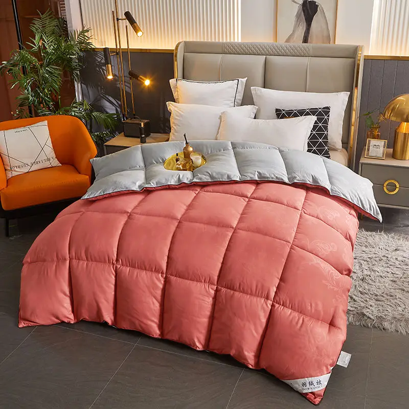 

Luxury Hilton Hotel Warm Winter Quilts Soft 180x220cm Duvet Autumn Comforter Double Bed Quilted Free Shipping