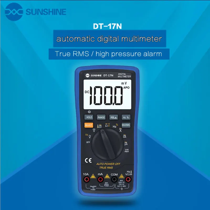 

Original DT-17N high precision lcd display Digital Multimeter 35/6 automatic instrument AC DC voltage current resistance measure