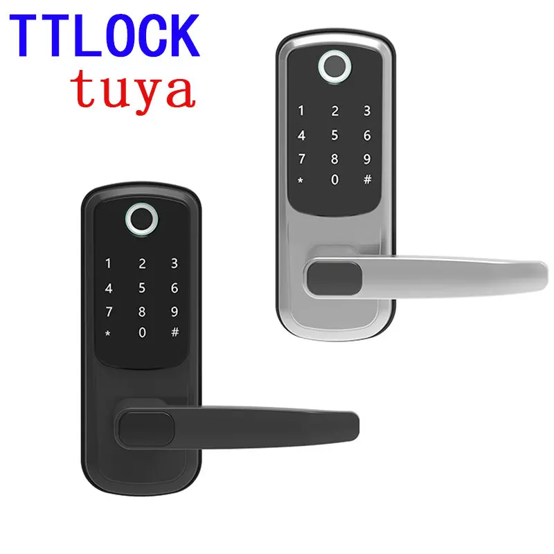 

CDET1 деревянная дверь Smart Fingerprint Lock Tuya TTLOCK WiFi Code Lock