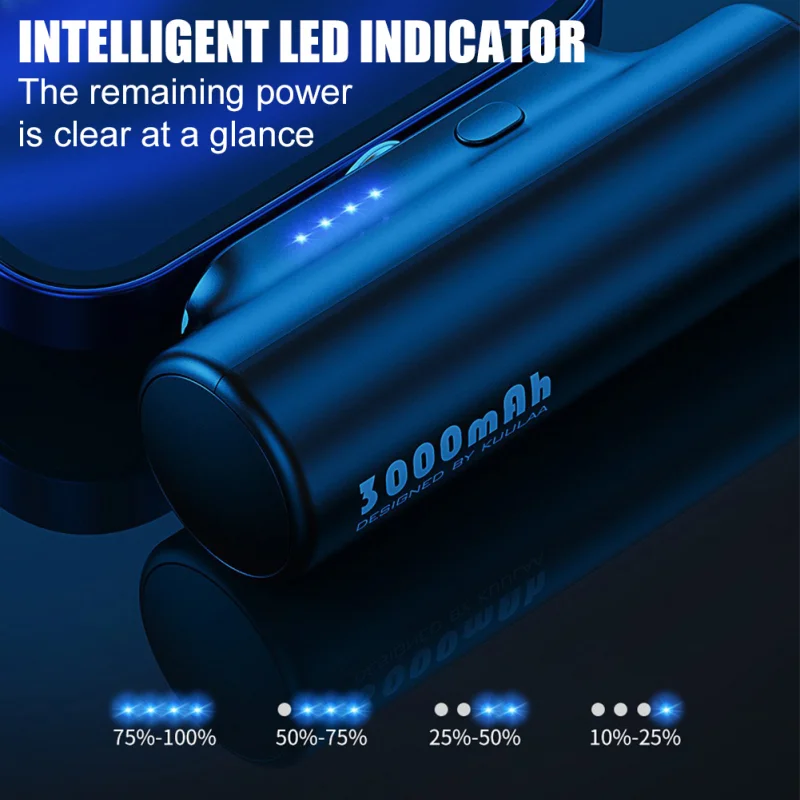 Magnetic Mini Power Bank 3000mAh Fast Charging PowerBank Type C Lighting Mirco USB External Battery for iPhone 14 PRO MAX XIAOMI
