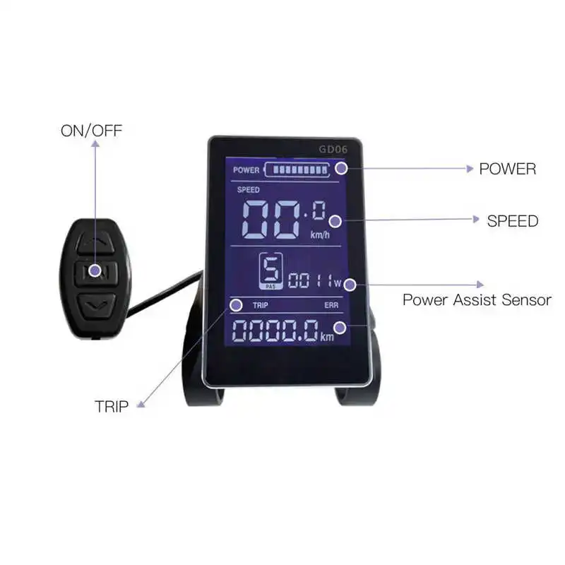 Контроллер электровелосипеда 36 В 48 22 А с ЖК-дисплеем M6 S6 GD01 GD06 S810 S886 SW900