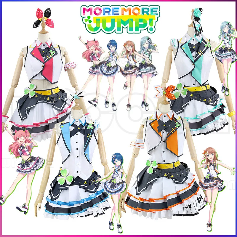 

Еще больше прыжков на цветной сцене Sekai! Подвиг. Костюм для косплея Kiritani Харука ханасато менор момомори Айри хиномори шизюку