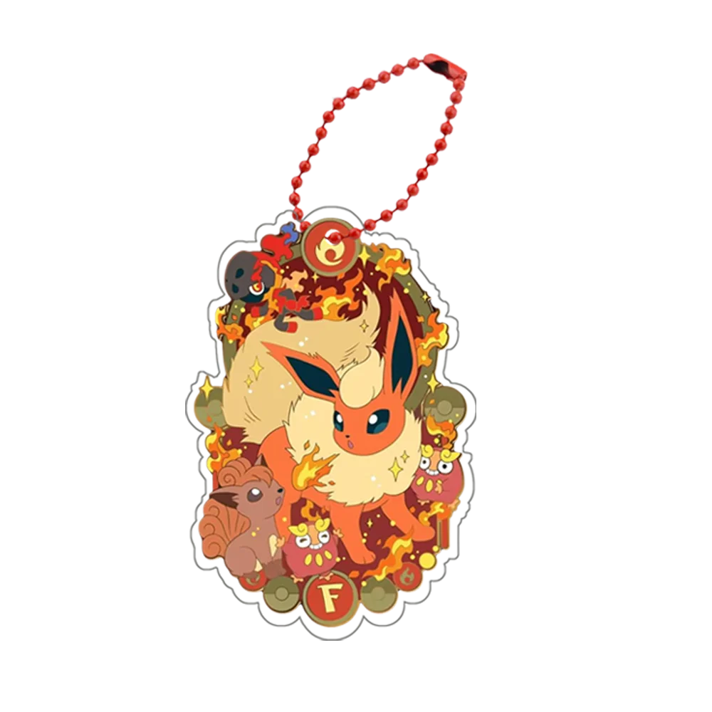 Pokemon Eeveelution Leafeon Sylveon Espeon Umbreon Eevee Jolteon Glaceon Flareon акриловый брелок для мобильного