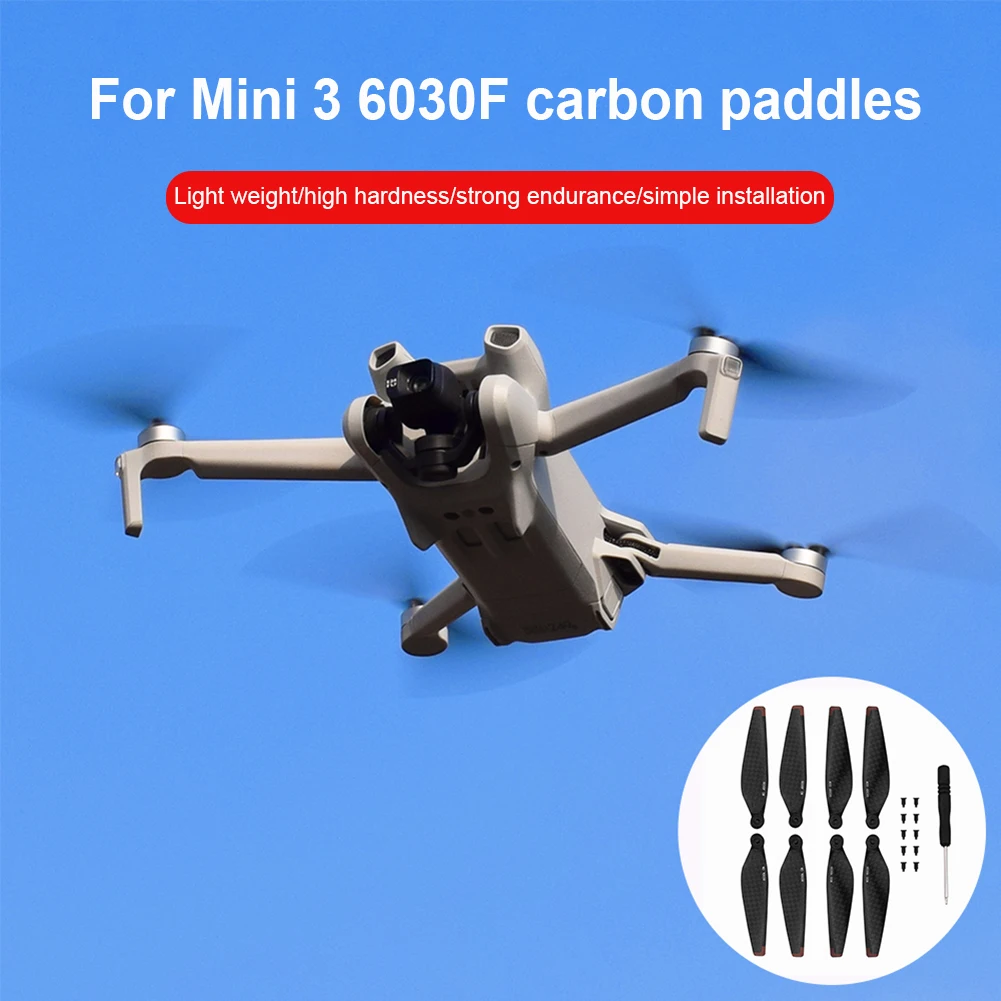 

Propeller Props Blade Replacement for DJI Mini 3 6030F Light Weight Props Blade Wing Fans Accessory Spare Parts Screw Kits