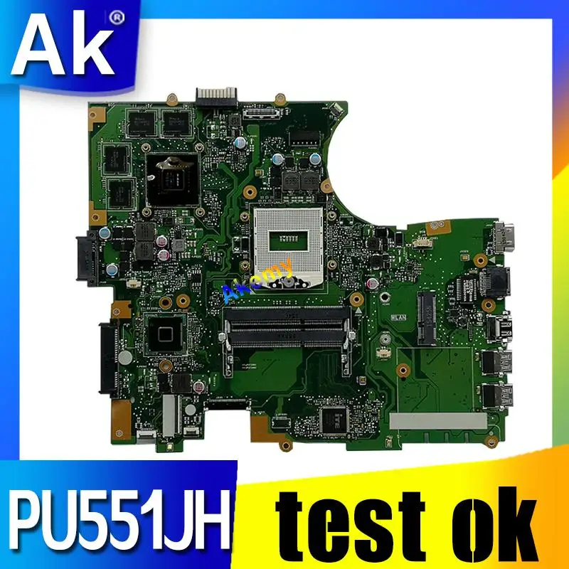 

Материнская плата PU551JH для ноутбука Asus PU551JH PU551J PU551, протестированная оригинальная материнская плата N15P-Q1 Quadro K1100M, видеокарта 2 Гб