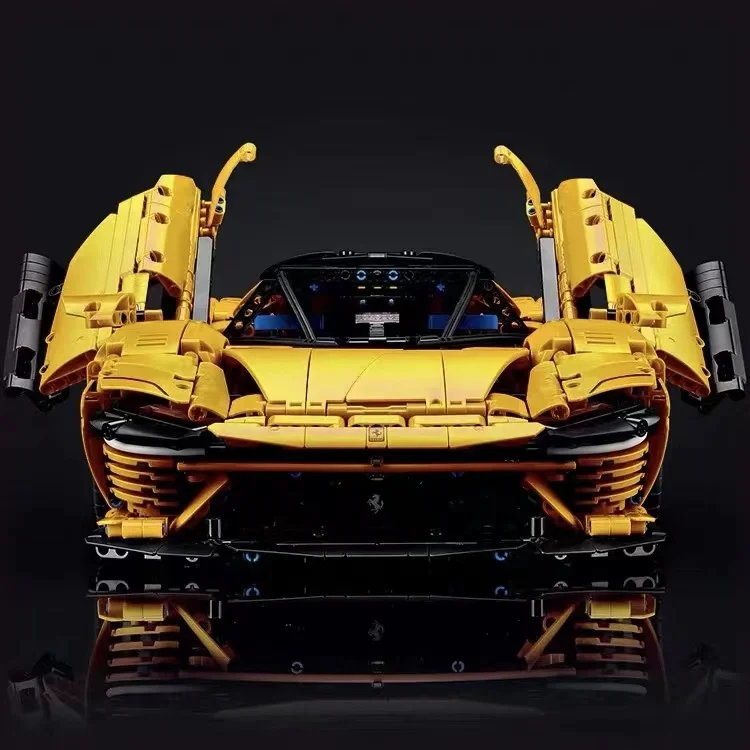 

Хой-теч 43143 SP3 Mit Motor Licht APP RC Супер Скоростной Спорт Daytona Авто модельный монтаж Bausteine Ziegel дер Geschenke 42143