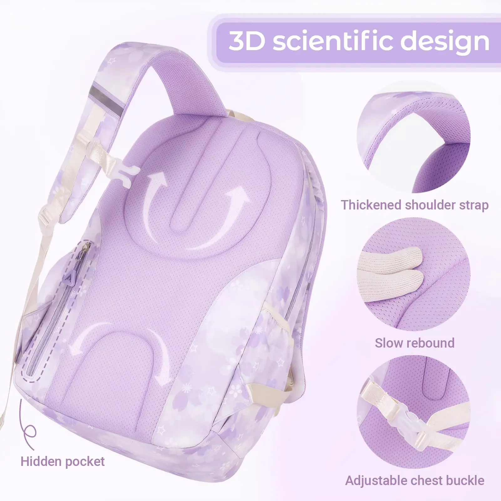 Школьная сумка 20-литровый рюкзак для девочек школьная Kawaii с подвеской