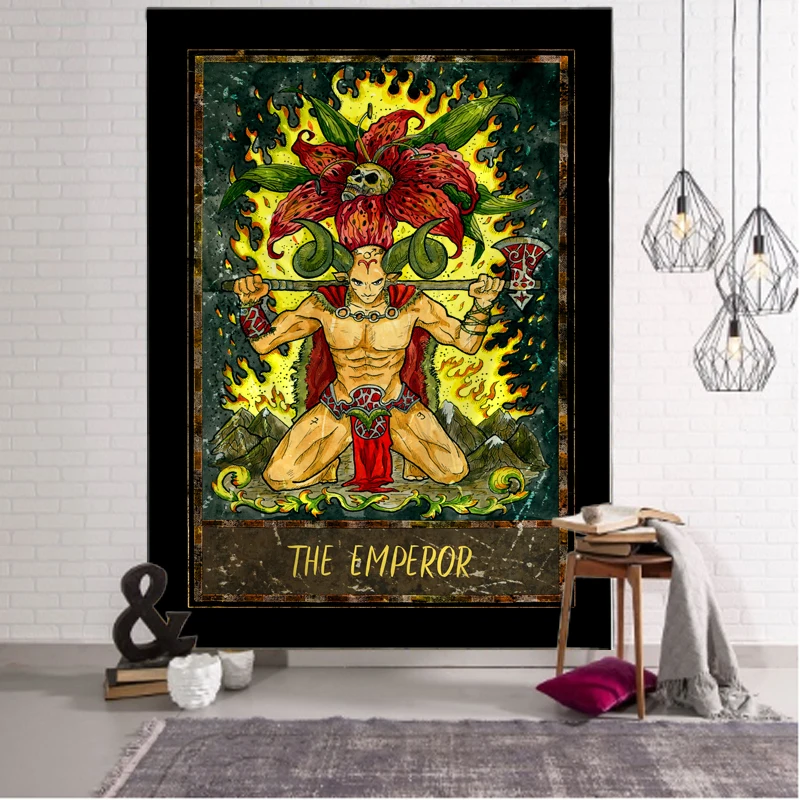 Гобелен Таро для украшения дома настенный гобелен в стиле хиппи богемное