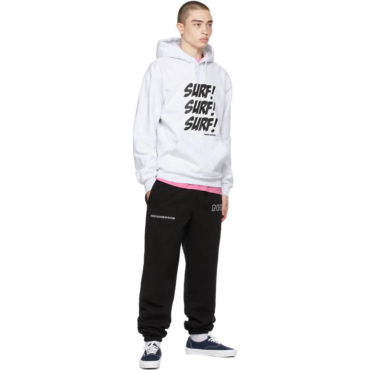

NOON GOONS Cotton long sleeve loose casual printed men's hooded sweatshirt