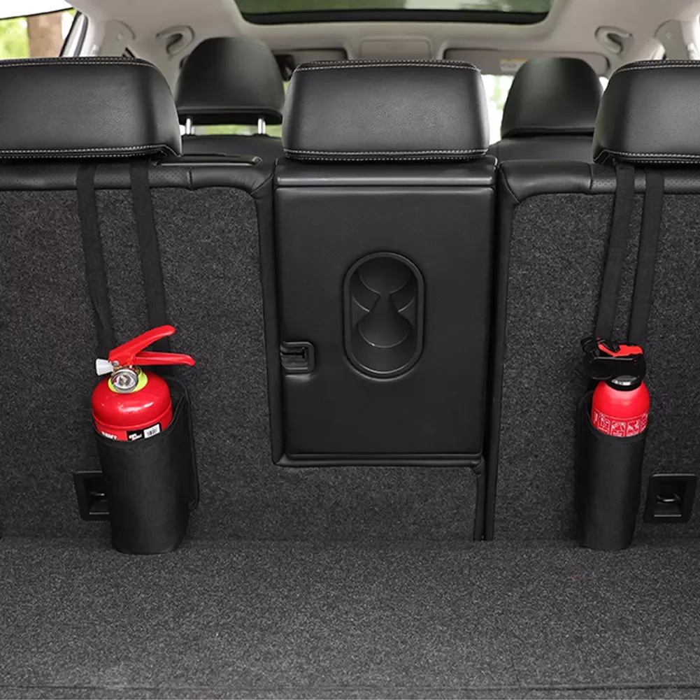 

Car Trunk Organizer Elastic Fixing Belt Storage Bag Trunk Seat Back Holder Fire Extinguisher Hanging Bag Trunk Organizer