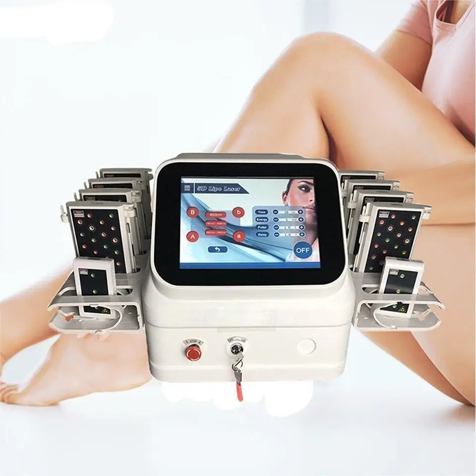 

650nm 780nm 808nm 940nm 980nm 10pcs Pads Shaping Slimming Massage Fat Reduce Beauty Machine