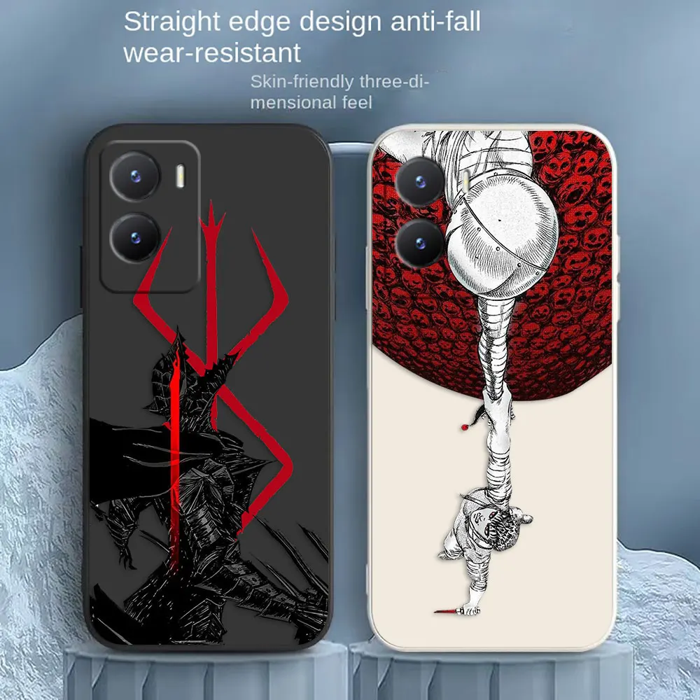 Чехол Berserk с мангой для VIVO Y55S Y30 Y31 Y33S Y55 Y35 Y51S Y52S Y53S Y66 Y71T Y73S Y77 чехол для телефона Y83 Y85 Y93 Z3