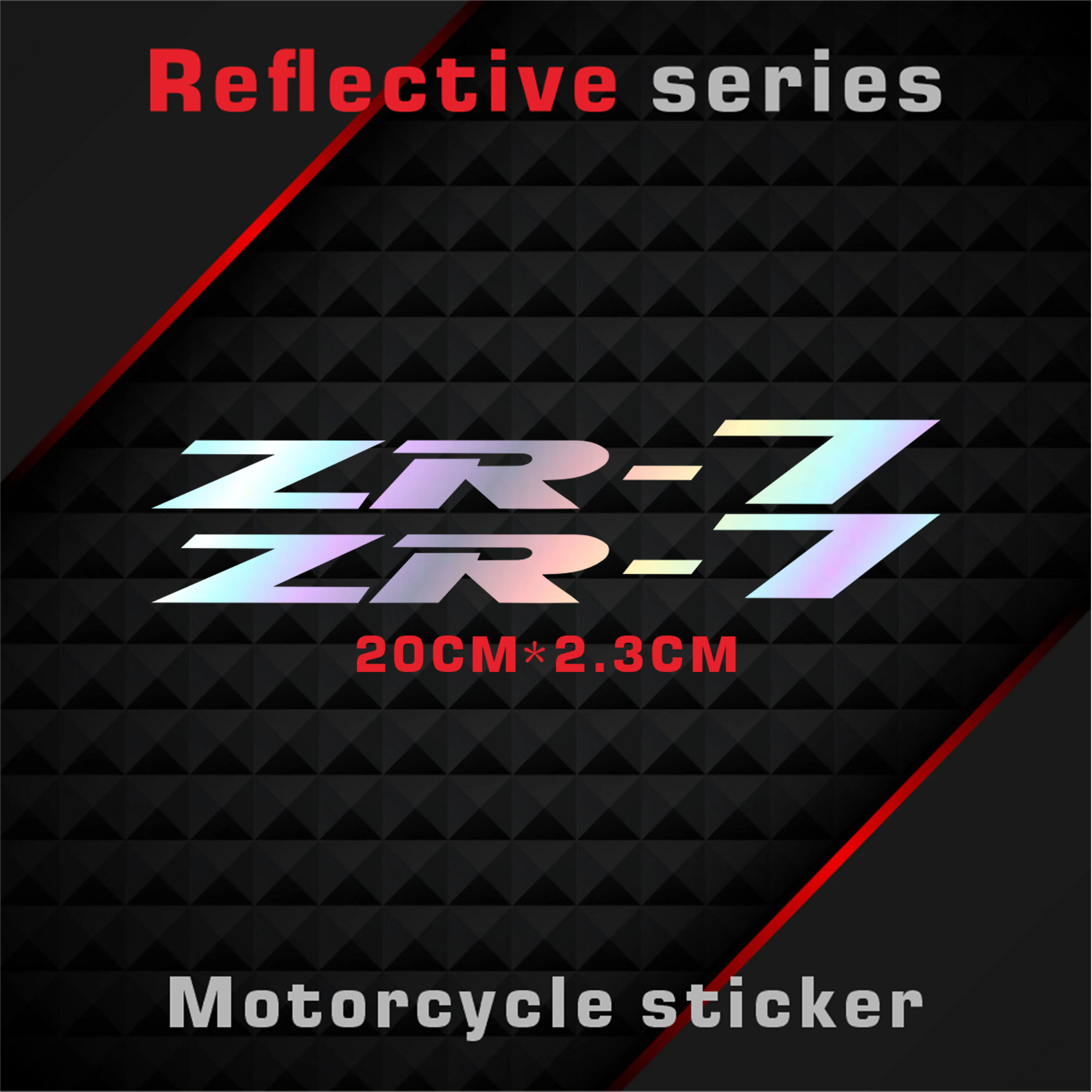 

New Motorcycle Stickers Body Reflective Waterproof Body fuel tank logo sticker Kit For ZR7