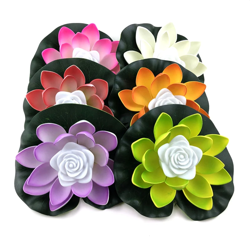 Водонепроницаемый Плавающий Светодиодный Светильник В Форме Лотоса На