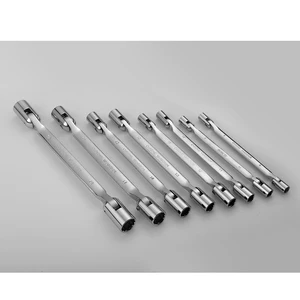 Набор гаечных ключей с двойной 12-точечной поворотной головкой, из стали CRV, ручные инструменты для ремонта автомобилей