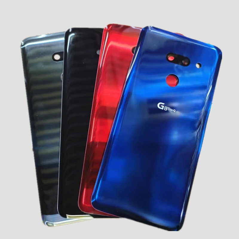 Задняя крышка корпуса с клеем для LG G8 ThinQ батарейного отсека G820 G820N G820QM7 LMG820UM2