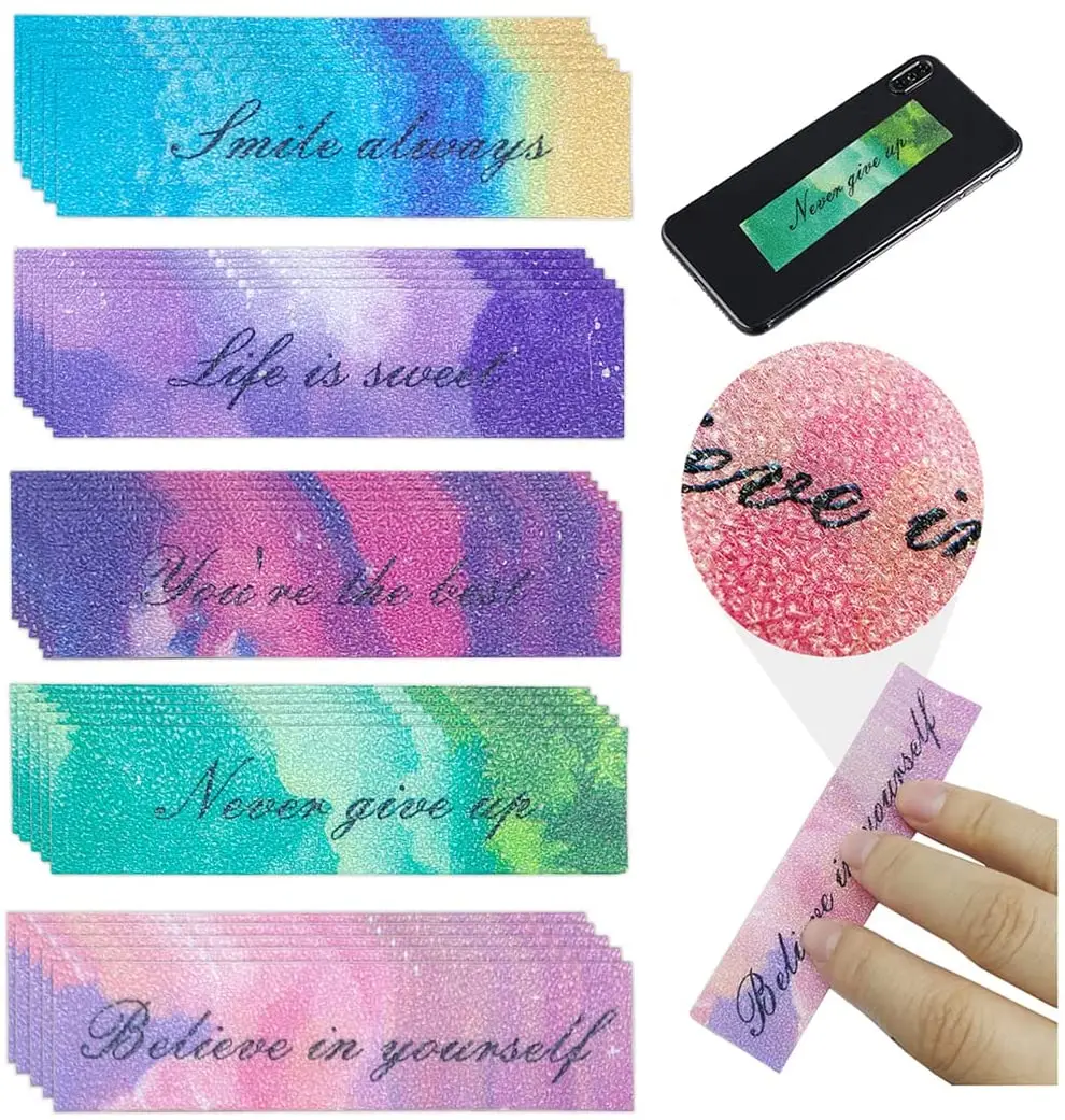 

Calm Strips for Anxiety Sensory Stickers Bookmarks Motivational Fidget Textured Grip Strips Adhesives Anti Tactile Stress Relief