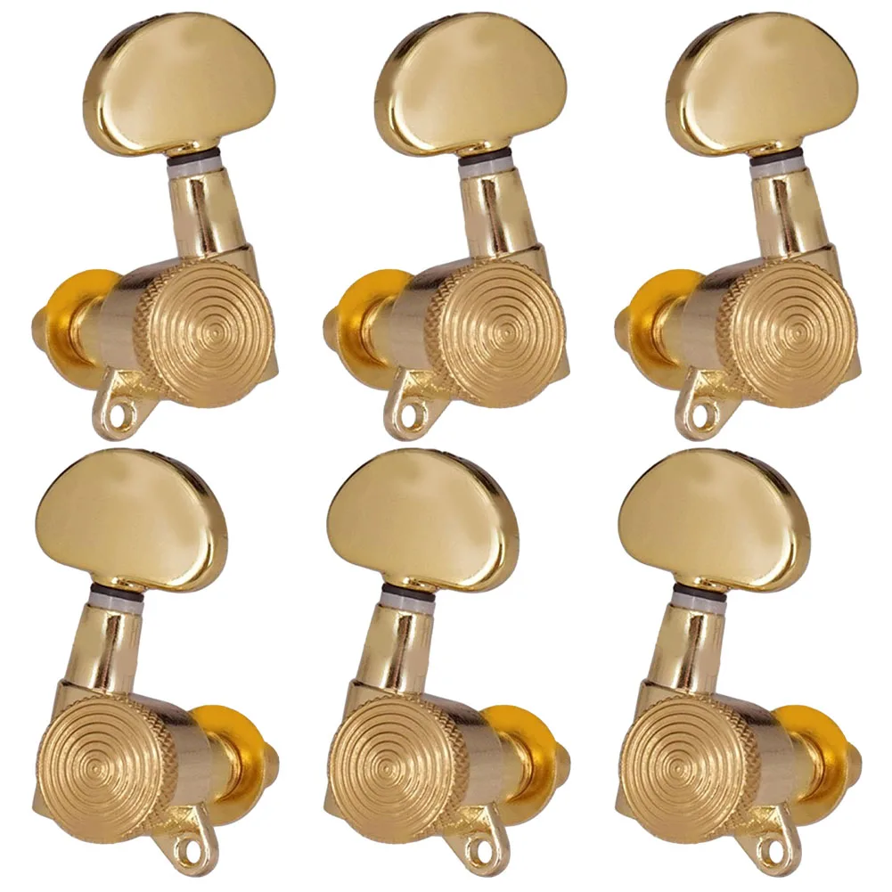 

Lock Style Guitar Tuning Pegs Gold Machine Heads Set of 6 Quality Tuners Heavy Duty Gear Say Goodbye to Off Key Worries
