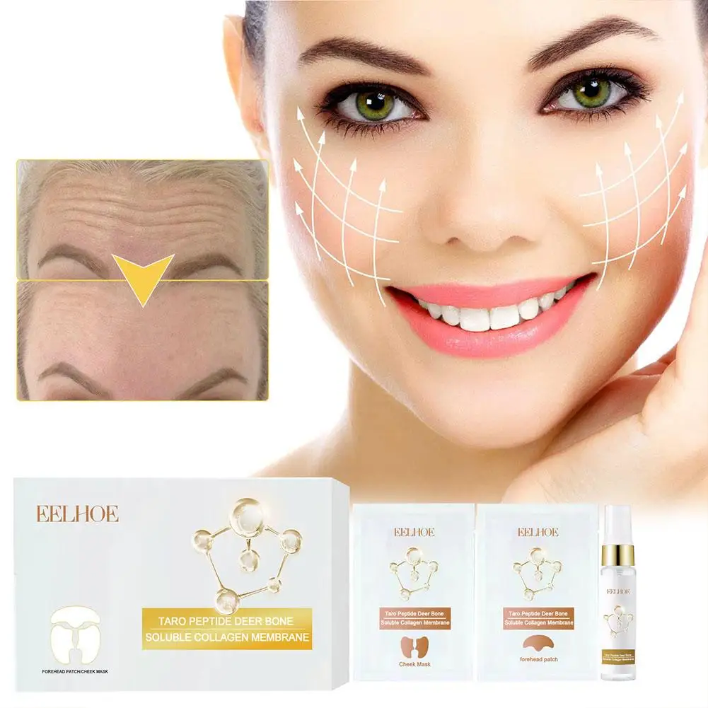 

Collagen Facial Skin Care Suit Cheek Forehead Patch Anti-aging Removal Lines Fine Moisturizing Skin Smooth Essence Care Wri J2I6