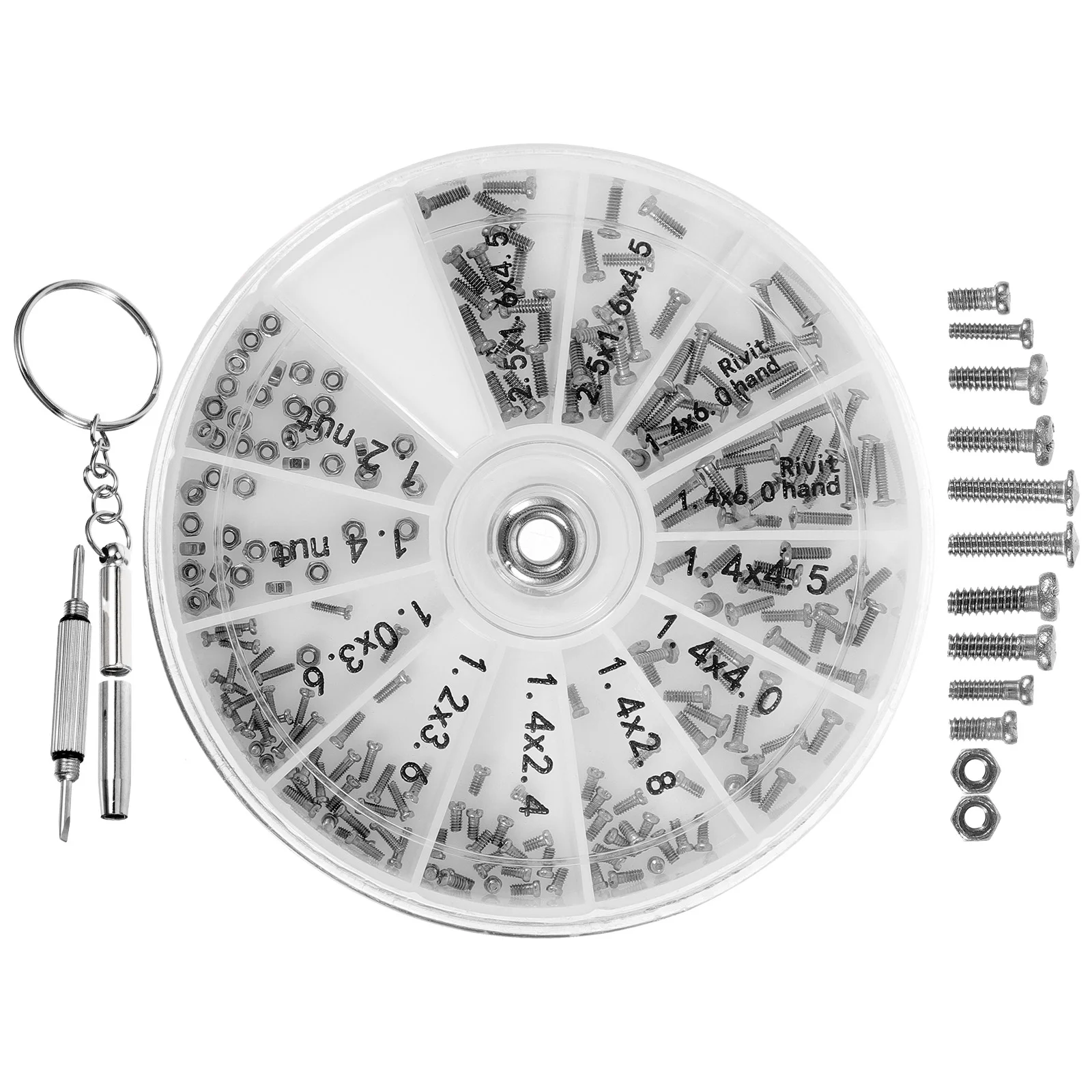 

1 Set Eyeglass Repair Kit Glasses Screws Eyeglass Screwdriver Repair Supply