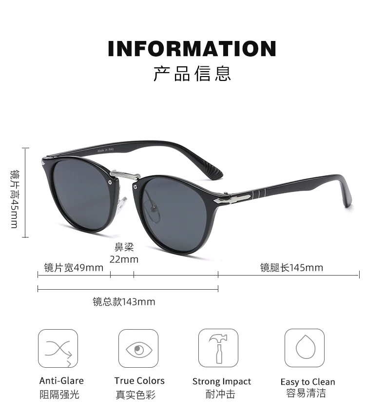 2022 лучшие модные стильные мужские поляризационные солнцезащитные очки для