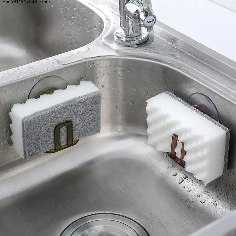 

Free Shipping High Quality ABS PVC Suction Cup Sink Drain Rack Sponge Storage Holder Kitchen Sink Soap Rack Drain Rack