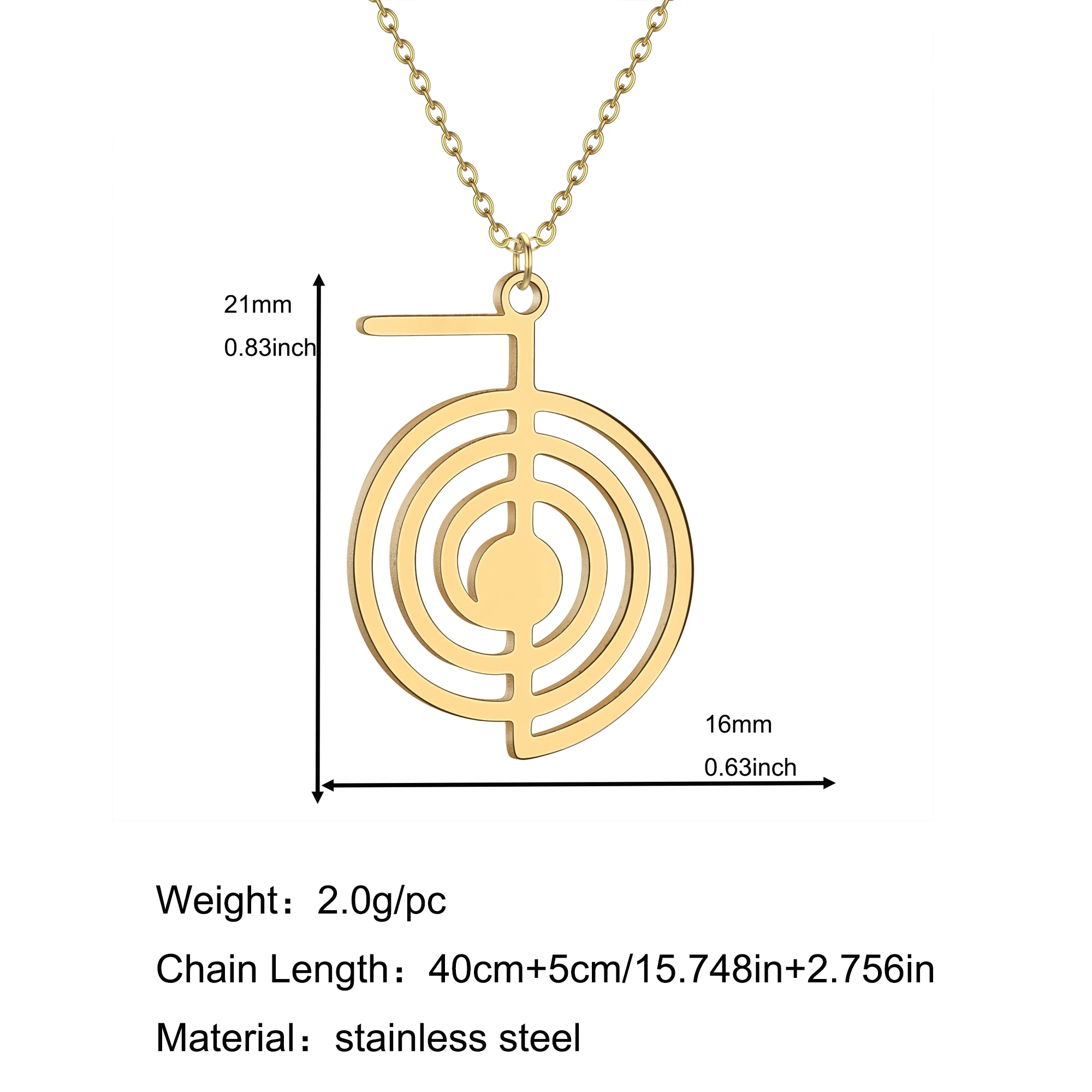 Рейки Чо Ку Рей ожерелье целебная энергия йога сила кулон сакральная геометрия