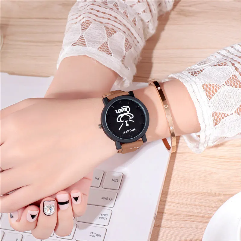 2023 New Fashion Women's Watch European and American Couple Watch Quartz Watch PU Band Watch Aesthetic Luxury Watch 22 enlarge