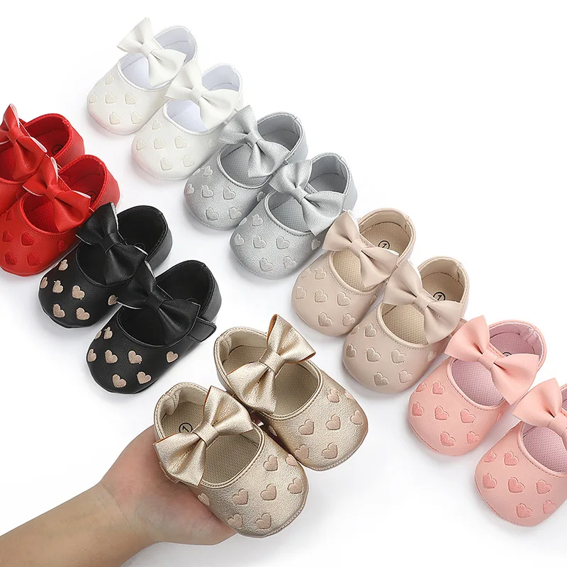 

Baby 0-1 Years Old One Heart Soft Bottom One Piece Dropshipping Toddler Shoes
