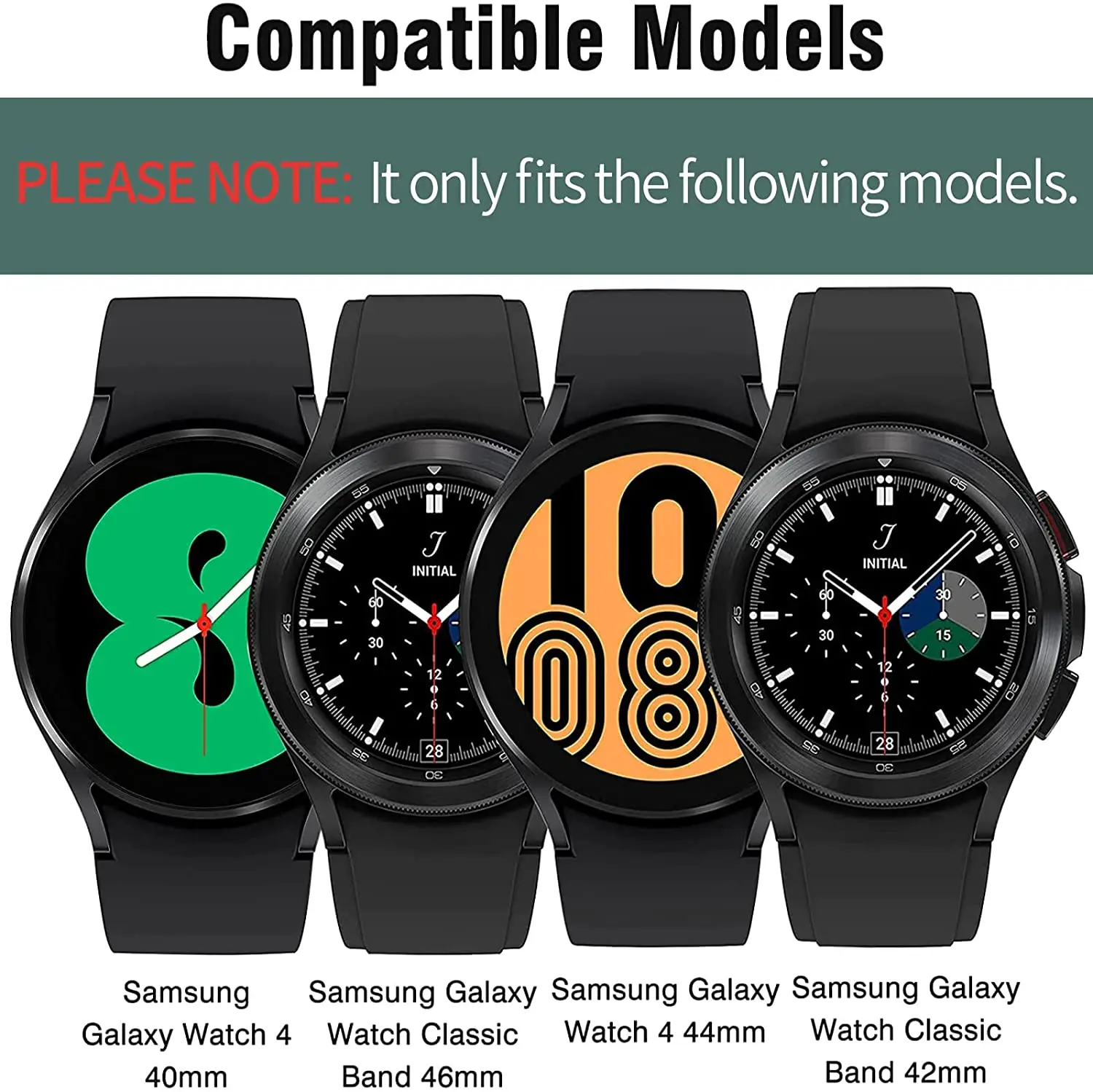 5 Packs Strap for Samsung Galaxy Watch 4 40mm 44mm/Galaxy Watch 4 Classic 46mm 42mm,20mm Silicone Replacement Band for man Women