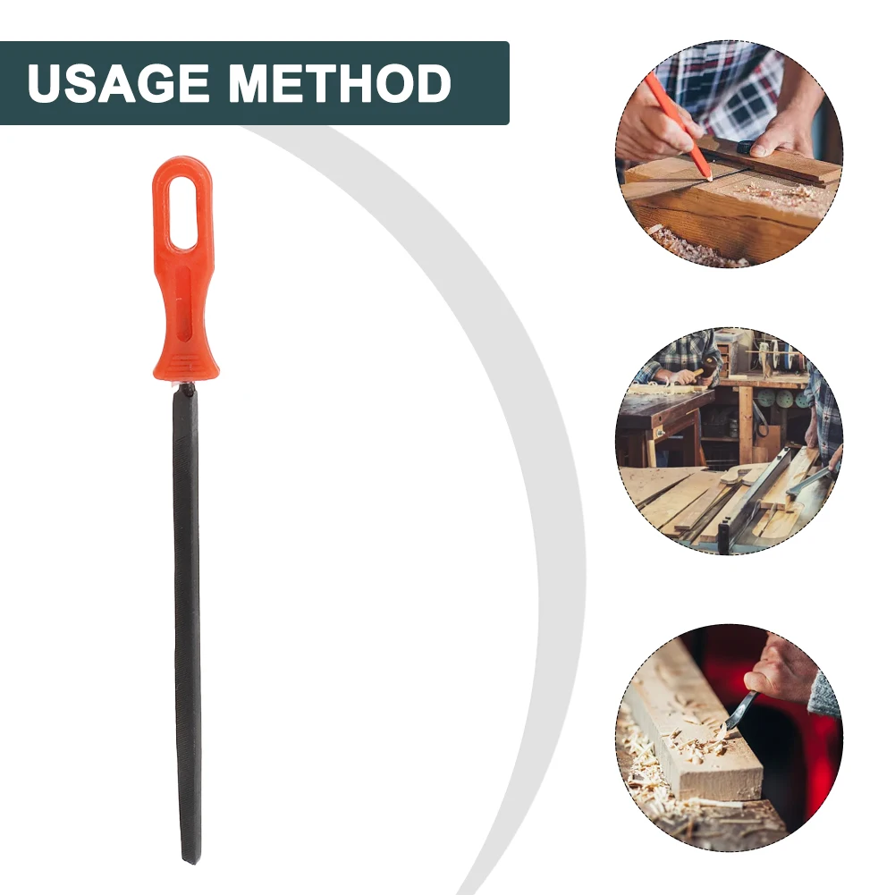 

Brand New Saw Accessories Triangular File Steel Total Length 230mm Uick Shaping Used On Metal Wood Metal Grinding