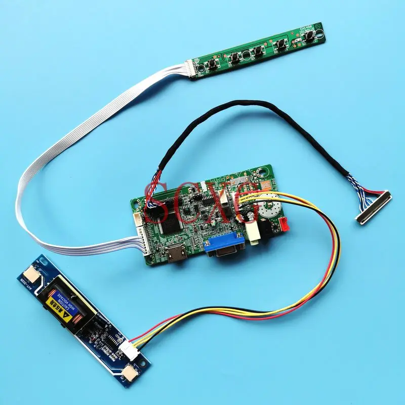 

For M240HW01 LTN160HT03 LTN184HT01 LM230WF1 LQ164M1LA M216H1 Screen LVDS 30Pin 1920*1080 LCD 58C Controller Board DIY Kit 2CCFL