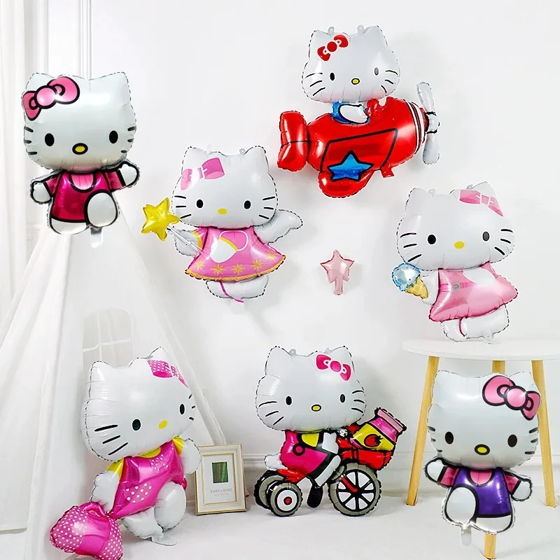 Набор воздушных шаров Hello Kitty Sanrio мультяшный фольгированный шарик Kuromi Cinnamonroll