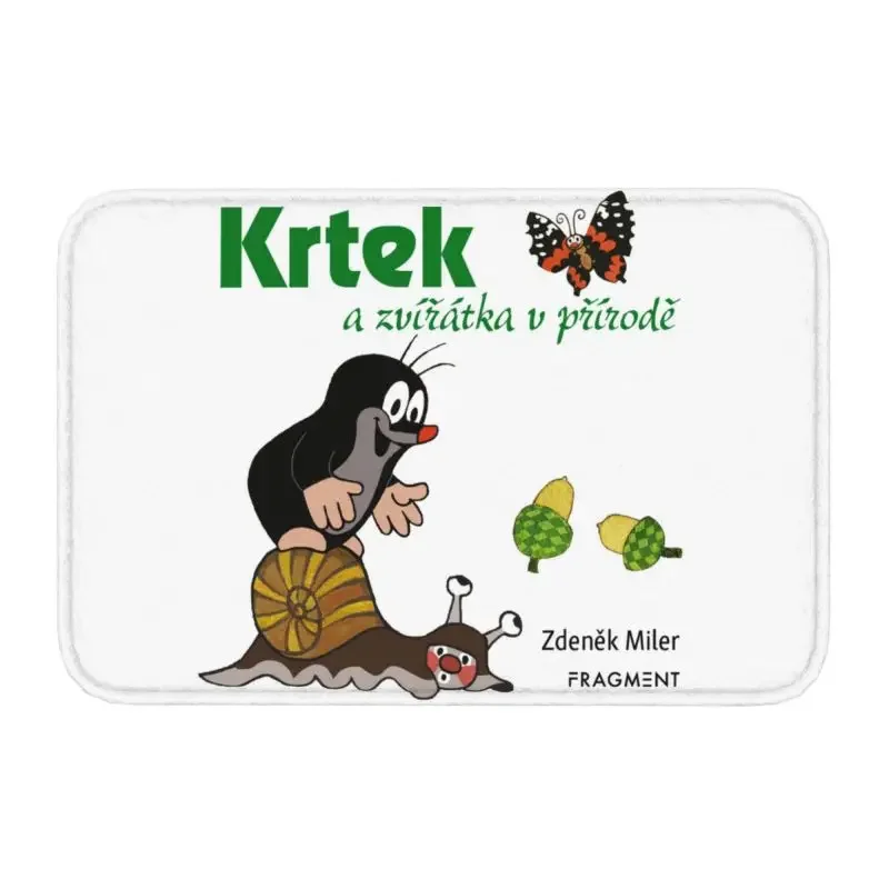 

Симпатичный маленький коврик для входной двери Krtek, нескользящий коврик для входной ванной, кухни, коврик для двери, мультяшный комикс, ковер для гостиной