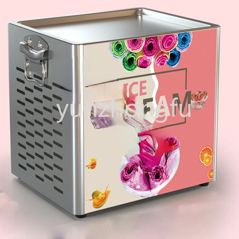 

Máquina para hacer helados, rollos de helado, sartén grande comercial, máquina para hacer Yogurt, sartén tailandesa