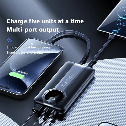 OnePlus 50000 мАч Мини-портативный внешний аккумулятор большой емкости для кемпинга Внешний резервный аккумулятор USB-выходы Супер быстрая зарядка