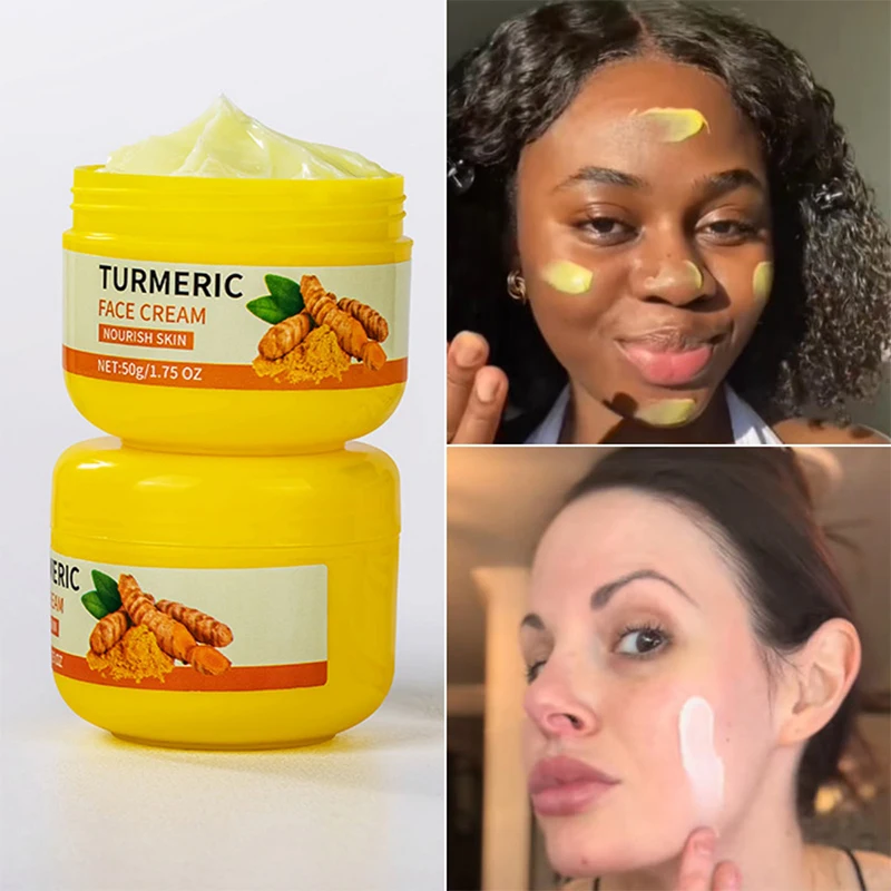Крем с куркумой, натуральный, нежный, мощный, увлажняющий, антиоксидантный, восстанавливающий, увлажняющий крем с витамином С, осветляющий, укрепляющий крем для кожи (art.: 3920d12474c05) - 3920d12474c05