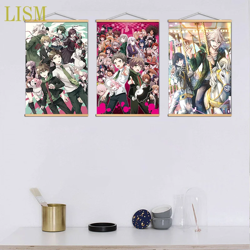 Супер данганронпа V3 Ouma Kokichi Komaeda Nagito Аниме Манга настенный постер из массива