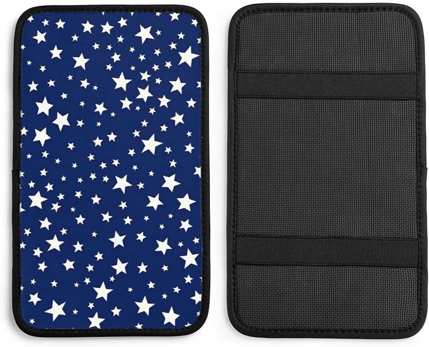 

Подлокотник с рождественскими звездами, синяя накладка на центральную консоль, универсальный подлокотник, покрытие для автомобильного декора, защитная коробка, аксессуары для автомобиля