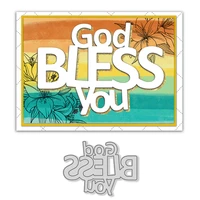 mangocraft god bless to you metal cutting dies love diy scrapbook cutting dies template dies cut for cards best wishes gifts