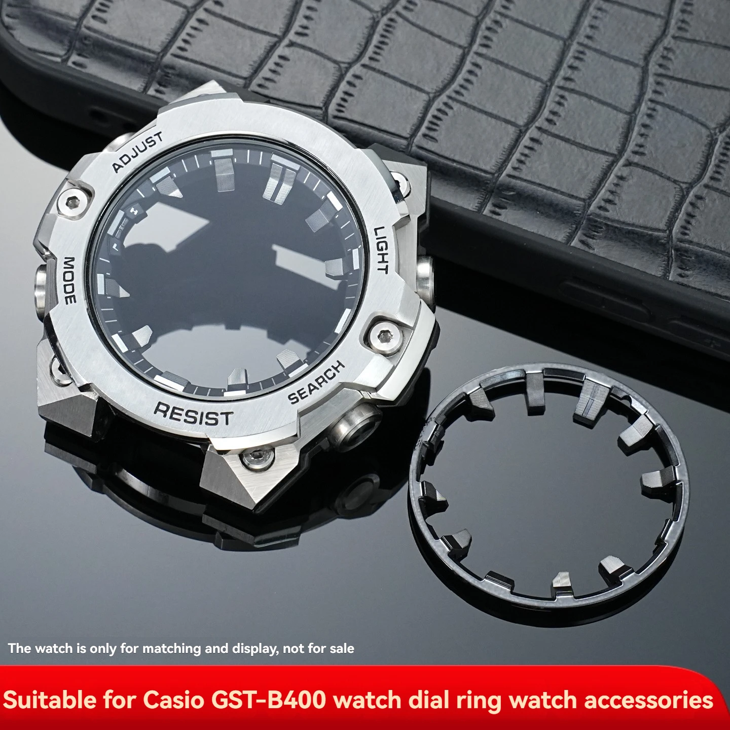 Фото Кольцо-индекс для часов DIY (сделай сам) для Casio G-SHOCK GST-B400, часовые метки, кольцо для циферблата, модификация, аксессуары для часов B400 №2