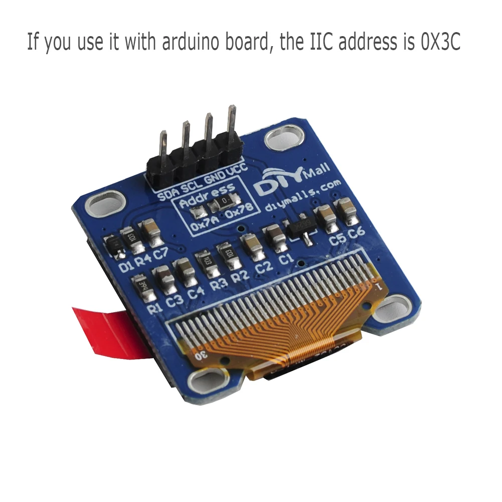 Модуль RCmall для Arduino 51 MSP420 STIM32 SCR 5/10 шт. ЖК-дисплей 0 96 дюйма сисветодиодный цвета I2C