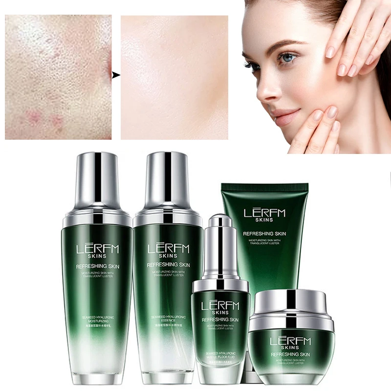 Moisturizing Five-Piece Set Whitening Deep Nourishment Improve Rough Skin Refine Pores Smooth Skin Firming Lift Repair Face Care