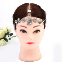 vintage boho ethnic waterdrop tassel bridal wedding hair accessories headband womens forehead chain gypsy indian tribal jewelry