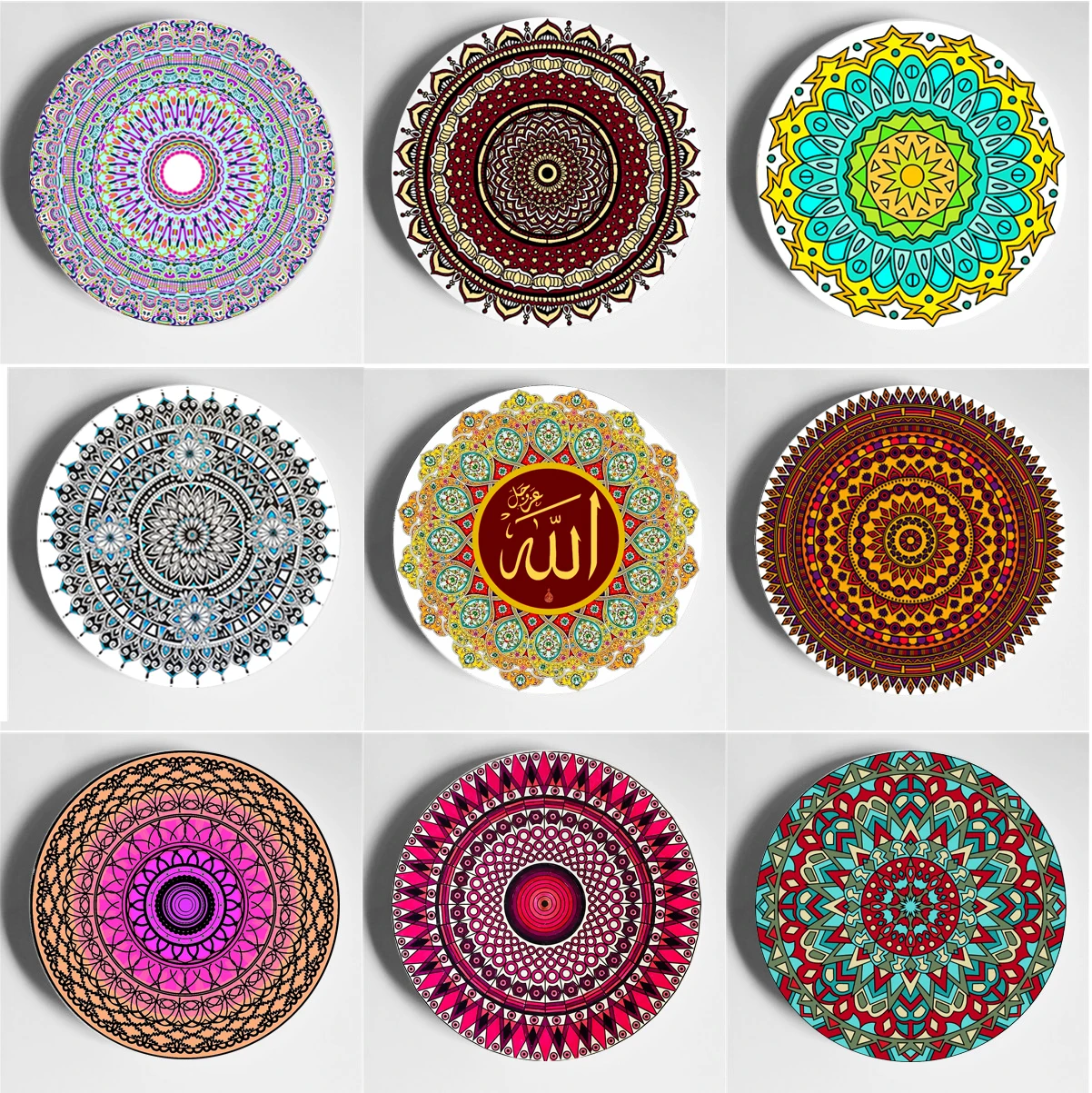 

Delicate Wall Plate Unique Decorative Wall Plate Beautiful Art Decoration Round Ornament Art Plate Home Living Room Studio