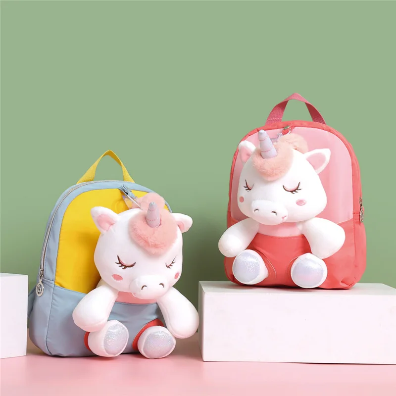 

NEW Plush School Bags for Girls Plush Animals Backpacks Kids Stuff Backpack Kindergarten Toddler Backpacks Mochila Escolar