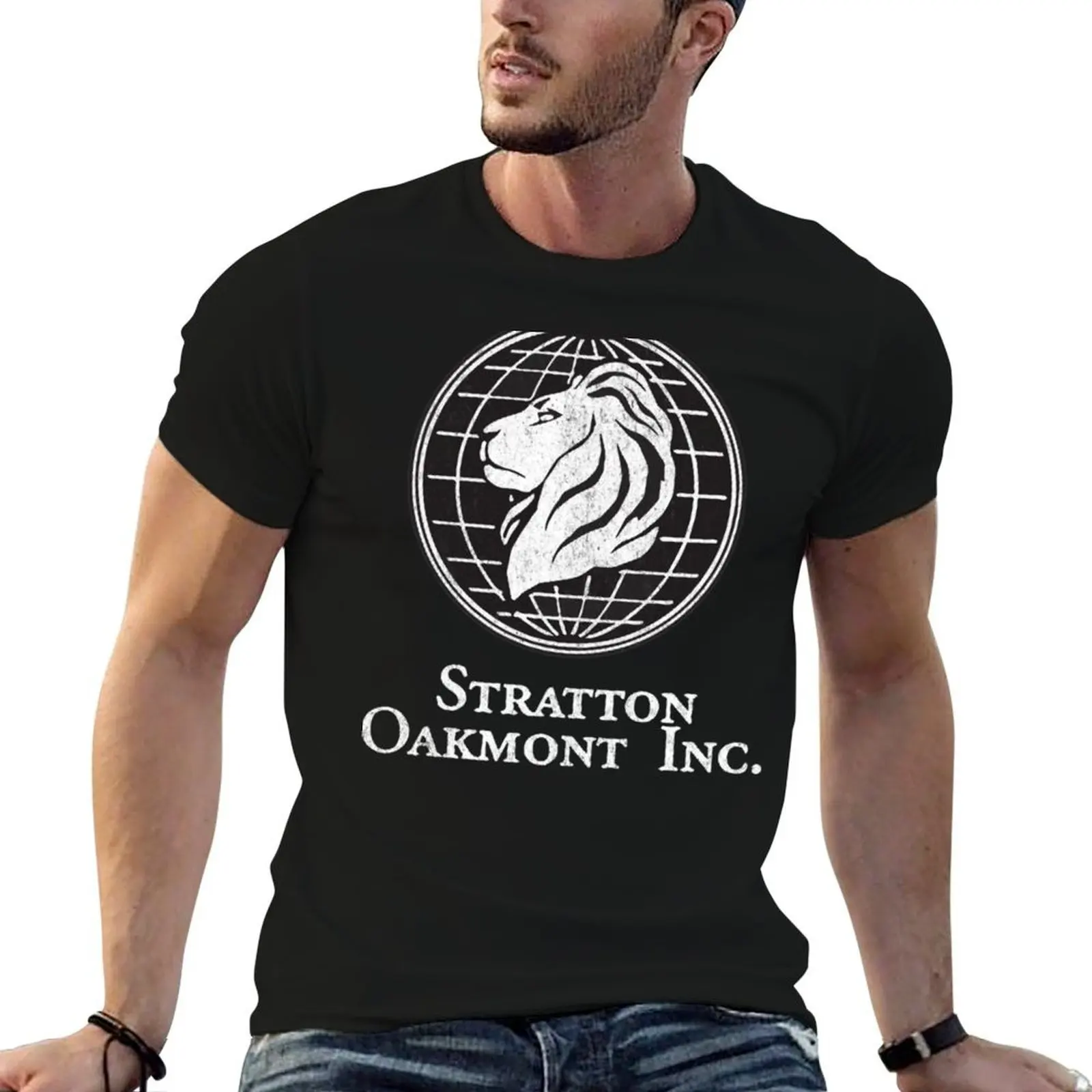 Фото Футболка с винтажным логотипом Stratton Oakmont, легкая футболка для бега №1