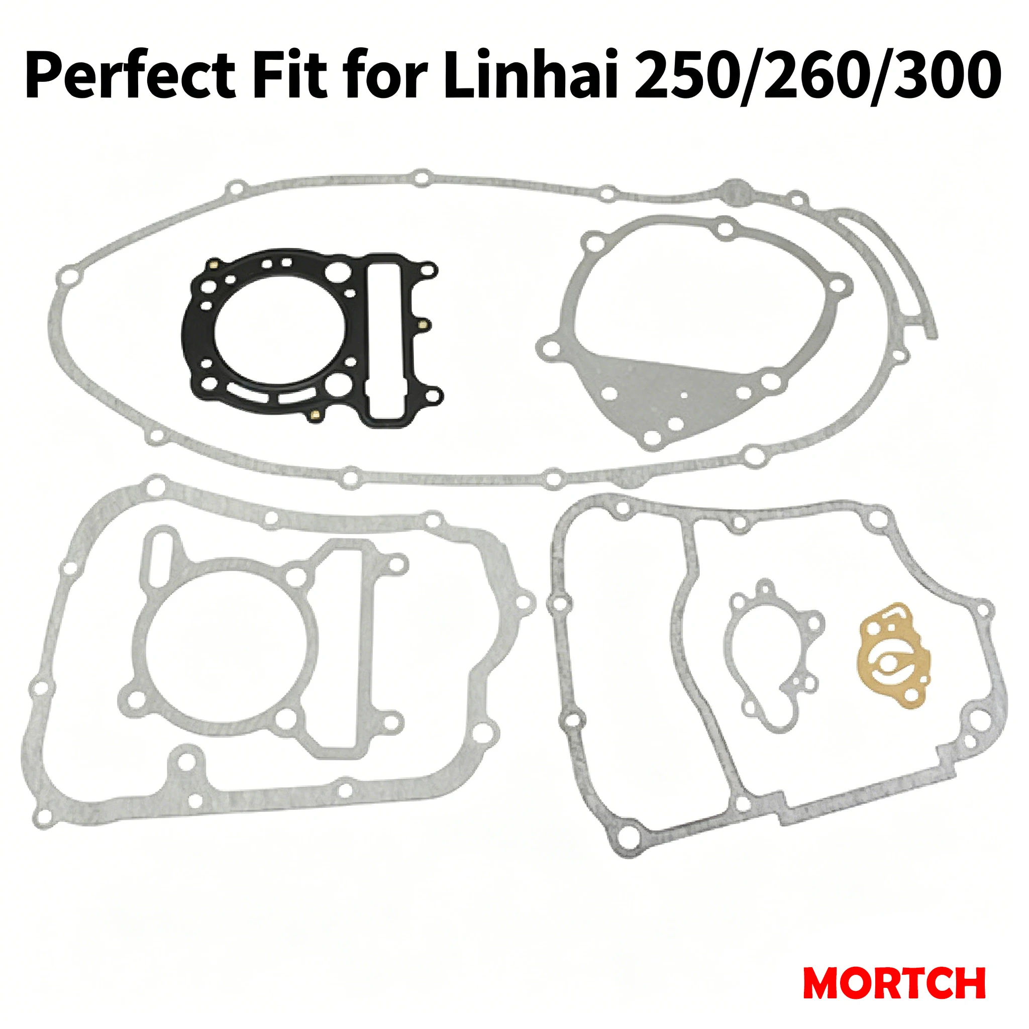 Фото Полный комплект прокладок для ремонта скутеров и квадроциклов Linhai 250 260 300, Yamaha, Keeway, Jinlang, Feishen №4