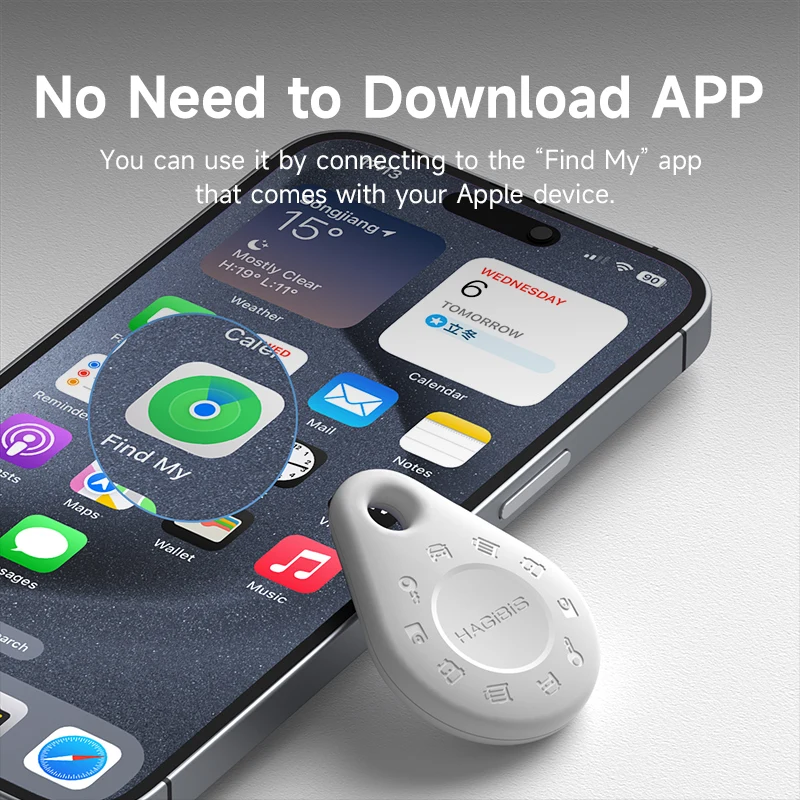 Hagibis Bluetooth трекер ключи Finder для Apple Find My Item Locator GPS iPhone кошелек чемодан сумки багажа