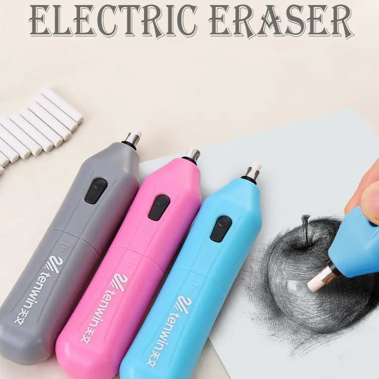 

Ластик-карандаш Tenwin механический, электрическая резина, 2 цвета